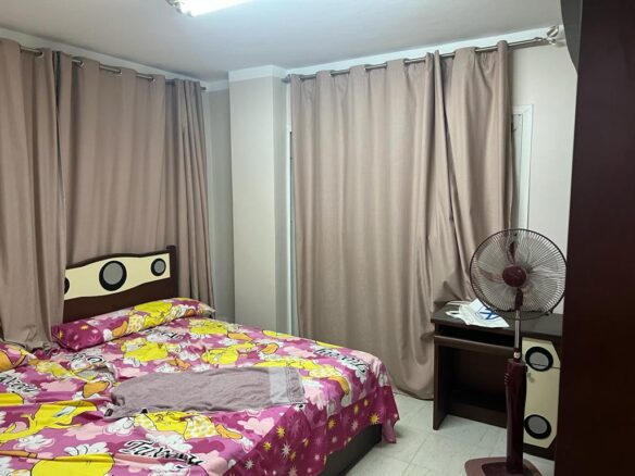 شقة مفروشة للإيجار في مدينتي B1 مع تايكون العقاري – بجوار النادي والخدمات.