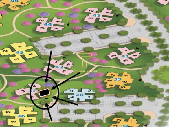 خريطة توضح موقع شقة 127م للبيع بمدينة نور بحجز قديم.