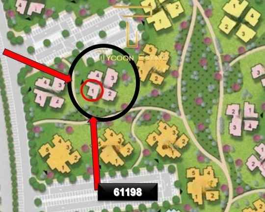 خريطة توضح موقع شقة 127م للبيع بمدينة نور أقساط 12 سنة.