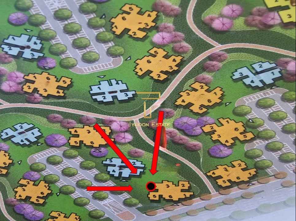 خريطة توضح موقع شقة 98م للبيع بمدينة نور حجز قديم 2023.