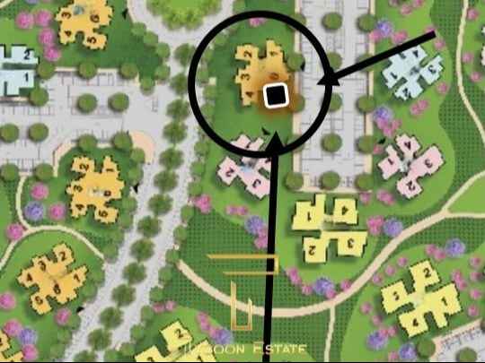 خريطة توضح موقع شقة بجاردن للبيع بمدينة نور حجز قديم 2023.