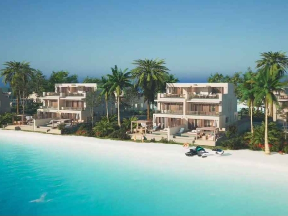 شاليه على مارينا اليخوت في الساحل الشمالي للبيع في مشروع ساوث ميد.