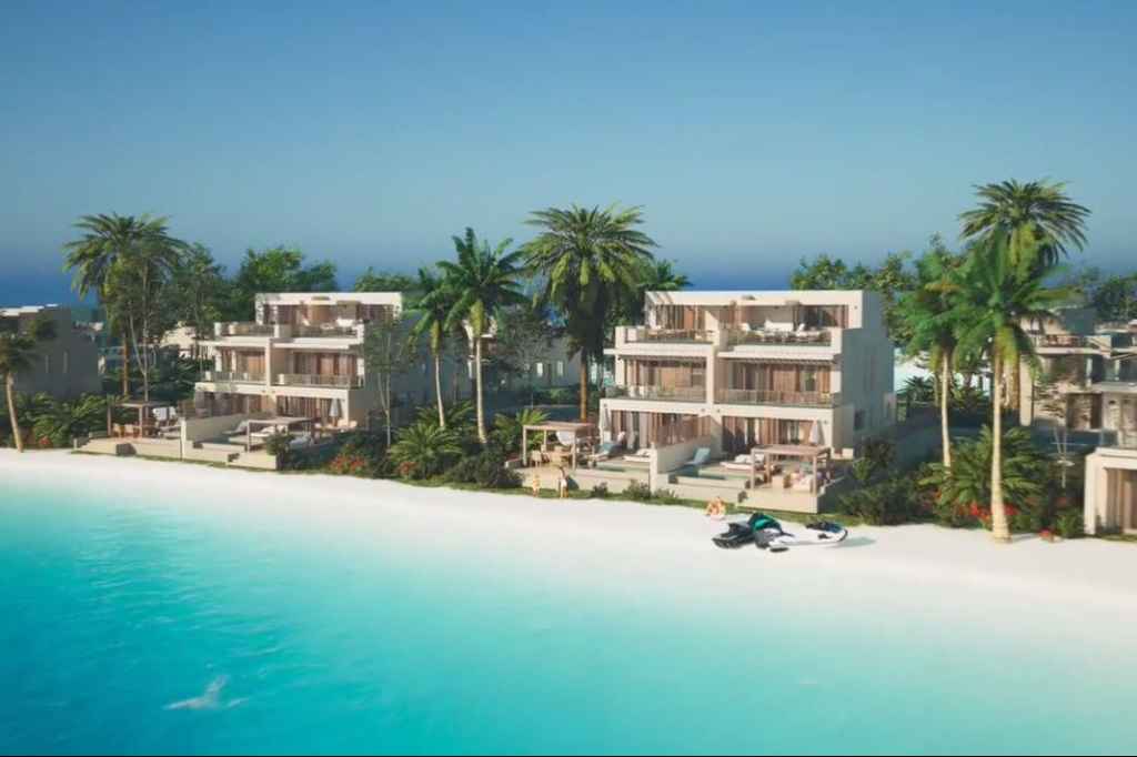 شاليه على مارينا اليخوت في الساحل الشمالي للبيع في مشروع ساوث ميد.