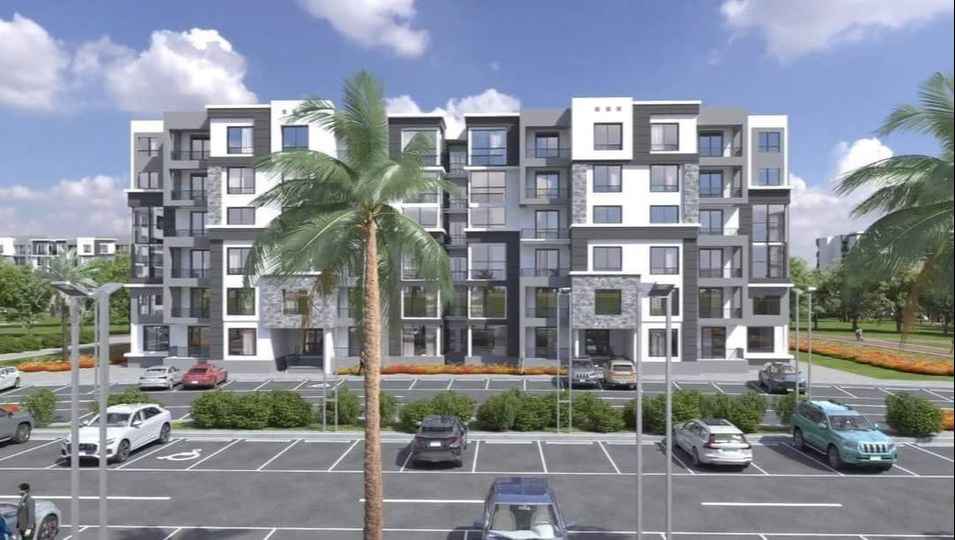 شقة للبيع بالتقسيط في مدينتي 107م بمجموعة B14.