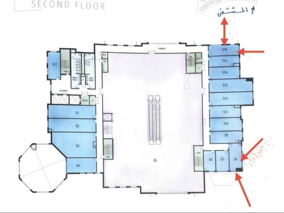 لبيع بالتقسيط عيادة في الأوبن اير مول مدينتي.