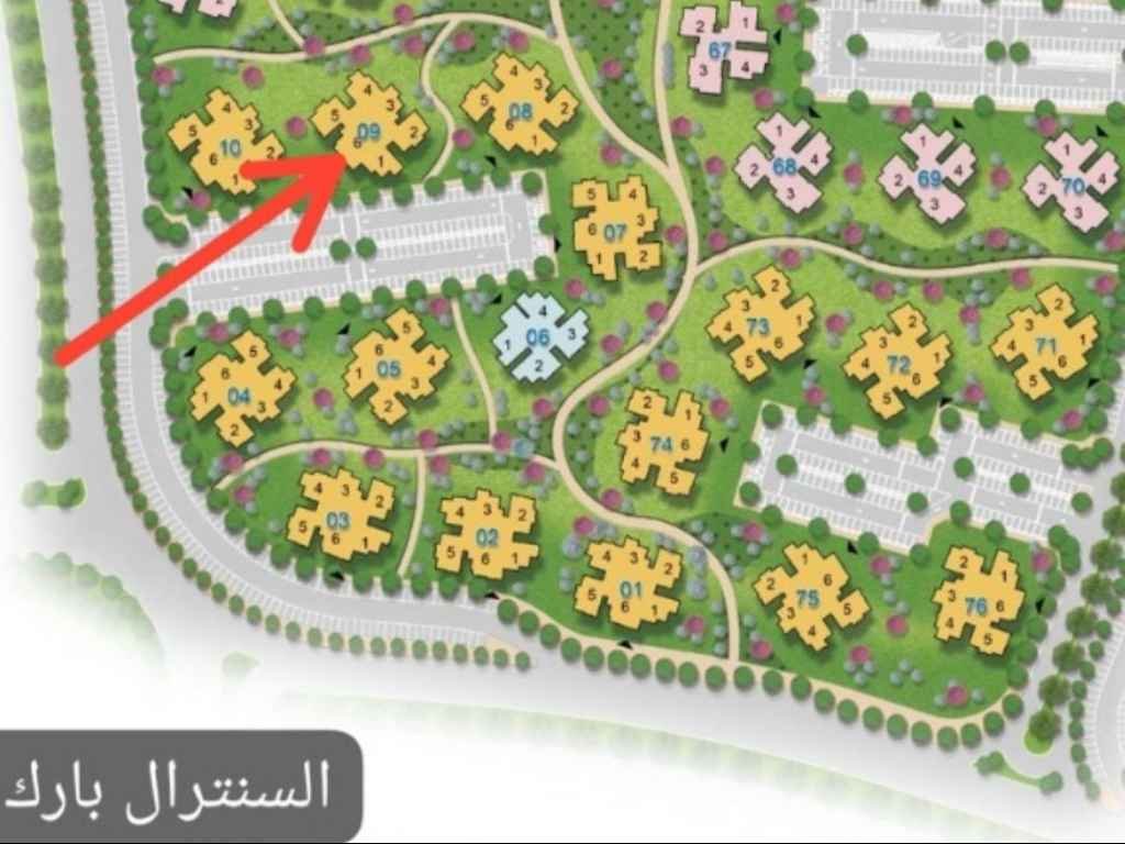 خريطة توضح موقع استوديو 67م قبل التعويم للبيع في مدينة نور، مقدمة من تايكون العقاري.