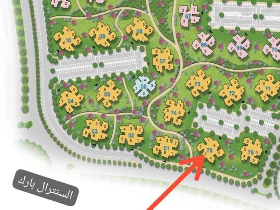 خريطة توضح موقع شقة 82م إطلالة مفتوحة للبيع في مدينة نور، مقدمة من تايكون العقاري.
